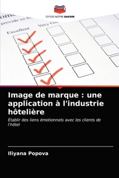Paperback Image de marque: une application à l'industrie hôtelière [French] Book