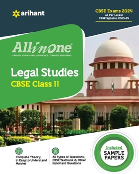 Paperback All In One Class 11th Legal Studies for CBSE Exam 2024 Book