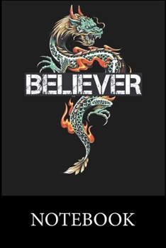 Paperback Dragon Believer Notebook: Blank Lined Notebook to Write In for Notes, To Do Lists, Drawing, Meeting Note, Goal Setting, Funny Christmas Hallowee Book