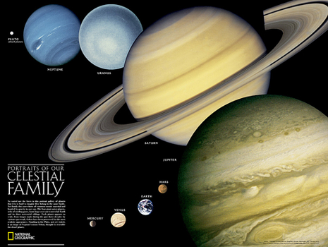 Misc. National Geographic Solar System Wall Map (24.25 X 18.25 In) Book