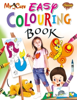 Paperback My Cute Easy Colouring Book