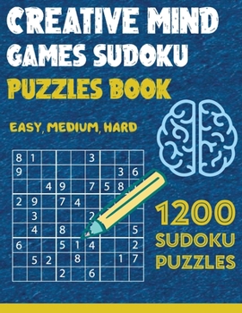 Paperback 1200 Sudoku Puzzles - Creative Mind Games Sudoku Puzzles book: sudoku books for adults Book