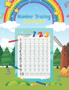 Paperback Number tracing book For Kids: Tracing Practice Learn numbers 1 to 20 Lots of Fun Number Book
