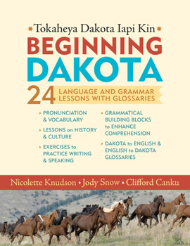 Paperback Beginning Dakota/Tokaheya Dakota Iapi Kin: 24 Language and Grammar Lessons with Glossaries Book