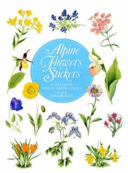 Paperback Alpine Flower Stickers Book