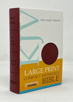 NICE King James KJV Burgandy Bonded Leather Larger Print (8 pt font) Compact Personal Size Bible 6"x4"x1.25" (King James Version Bible, King James Personal Size Bible)