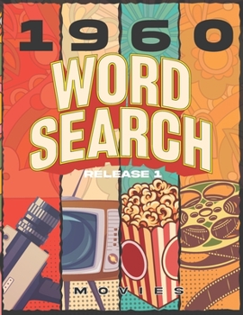 Paperback Word Search 1960's Movies Large Print: Puzzle Word Game For All time Favorite Movies Released between 1960 to 1969 Large Print, 80 Cinema Word Search [Large Print] Book