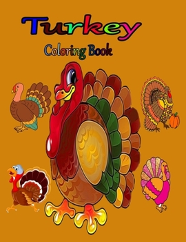 Paperback Turkey Coloring Book: 50 Unique Designs: Pumpkins, Turkeys and more! Book