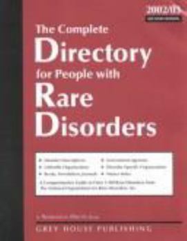 Paperback Complete Directory for People with Rare Disorders 2002/03: Book