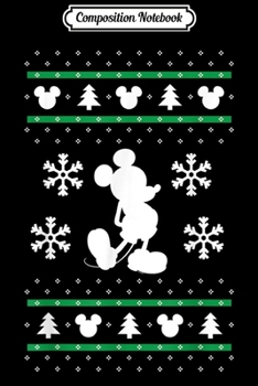 Paperback Composition Notebook: Disney Mickey Mouse Christmas Sweater Journal/Notebook Blank Lined Ruled 6x9 100 Pages Book