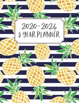 Paperback 5 Year Planner: 5 Year Calendar Planner for January 2020 - December 2024, Includes Contacts + Notes Page, 60 Month Planner, 5 Year Mon Book