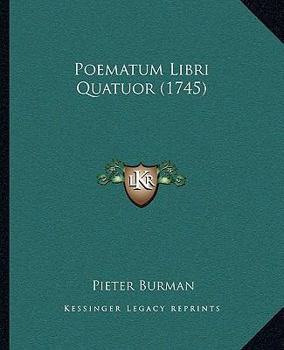 Paperback Poematum Libri Quatuor (1745) [Latin] Book