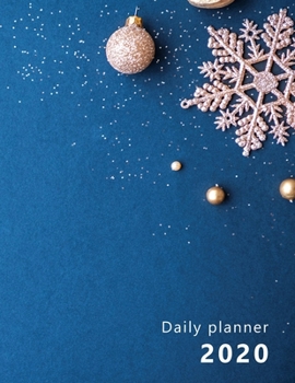 Daily Planner: Large, 1 day per page. Daily Schedule, Goals, To-Dos, Assignments and Tasks. Includes Gratitude section, Meal planner, Mood and Water ... themed, decoration, blue. Soft matte cover).
