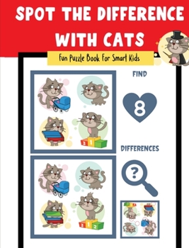 Hardcover Spot the difference with cats Book