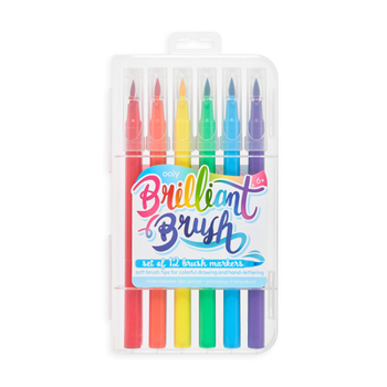 Misc. Brilliant Brush Markers - Set of 12 [Multiple Languages] Book