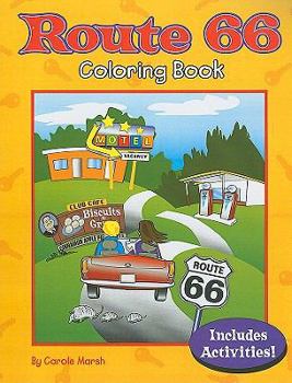 Paperback Route 66 Coloring Book
