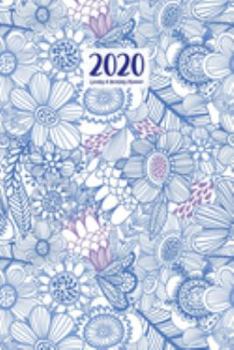 Paperback 2020 Weekly & Monthly Planner: January 1, 2020 - December 31, 2020 Priorities and To Do Column Goals Setting Page Blue Floral Book