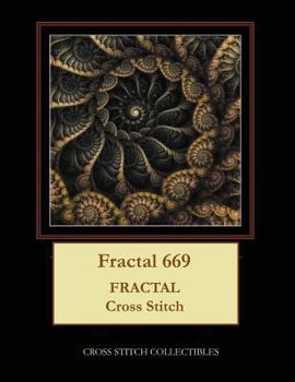 Paperback Fractal 669: Fractal Cross Stitch Pattern [Large Print] Book