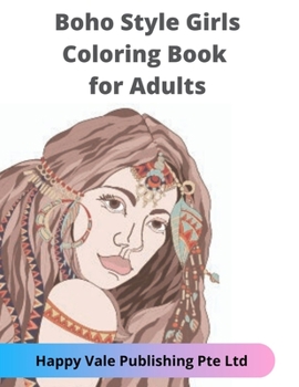 Paperback Boho Style Girls Coloring Book for Adults Book