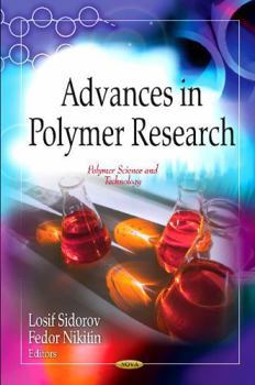 Hardcover Advances in Polymer Research Book