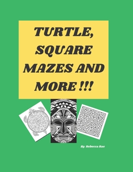 Paperback Turtle, Square Mazes and More!: Fun puzzles to relax with Book