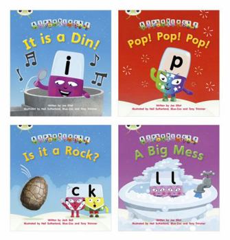 Paperback Learn to Read at Home with Bug Club Phonics Alphablocks: Phase 2 - Reception Term 1 (4 fiction books) Pack A (Phonics Bug) Book