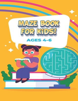 Paperback Maze Book for Kids 4-6: Challenging Mazes for Kids Book