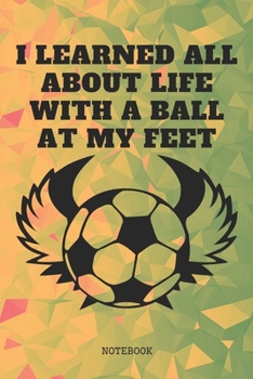 Notebook: Funny I Love Playing Soccer Game Sport Coaching Planner / Organizer / Lined Notebook (6" x 9")