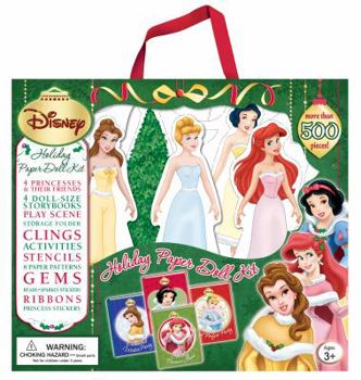 Spiral-bound Disney Holiday Paper Doll Kit Book