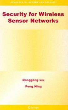 Hardcover Security for Wireless Sensor Networks Book