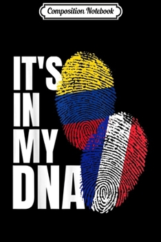 Composition Notebook: French And Colombian Mix DNA Flag Heritage Gift  Journal/Notebook Blank Lined Ruled 6x9 100 Pages