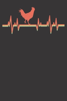 Notebook: Rooster Dot Grid 6x9 120 Pages