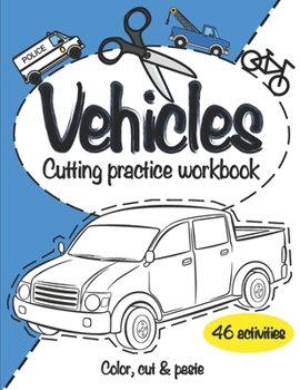 Paperback Vehicles: Cutting practice workbook Book