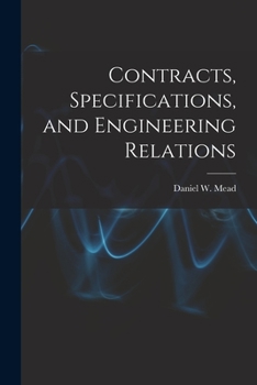 Paperback Contracts, Specifications, and Engineering Relations Book