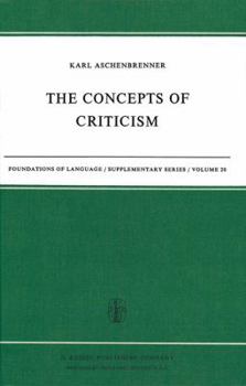 Paperback The Concepts of Criticism Book