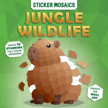 Paperback Simple Sticker Mosaics: Jungle Wildlife Book