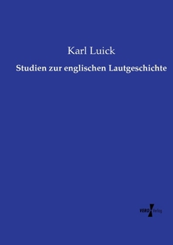 Paperback Studien zur englischen Lautgeschichte [German] Book