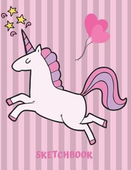 Paperback Sketchbook: Unicorn Sketchbook, Doodle, Draw and Sketch, Large 8.5 X 11 Book