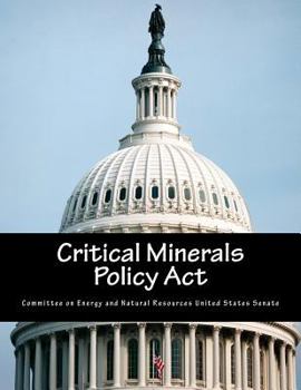 Paperback Critical Minerals Policy Act Book