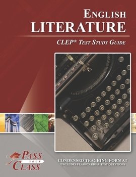 Paperback English Literature CLEP Test Study Guide Book