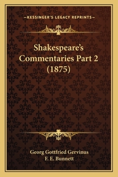 Paperback Shakespeare's Commentaries Part 2 (1875) Book