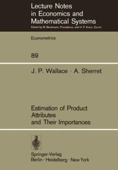 Paperback Estimation of Product Attributes and Their Importances Book