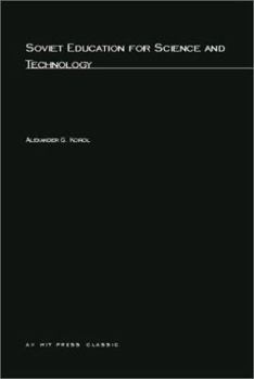 Paperback Soviet Education for Science and Technology Book