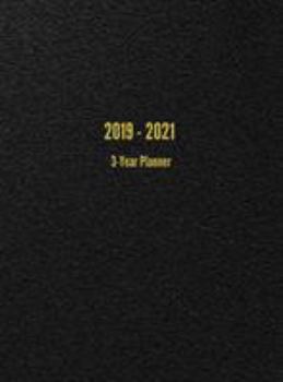 Hardcover 2019 - 2021 3-Year Planner: 36-Month Calendar (Black) Book