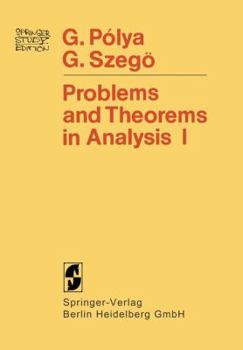 Paperback Problems and Theorems in Analysis: Series - Integral Calculus - Theory of Functions Book