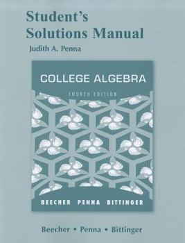 Paperback Student Solutions Manual for College Algebra Book