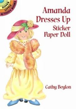 Paperback Amanda Dresses Up Sticker Paper Doll Book