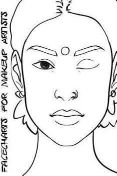 Paperback Facecharts for Makeup Artists: Sarah Book