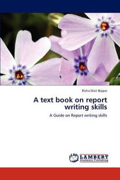 Paperback A text book on report writing skills Book