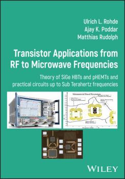 Hardcover Transistor Applications from RF to Microwave Frequencies Book